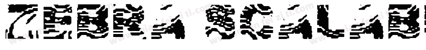 zebra scalable字体转换